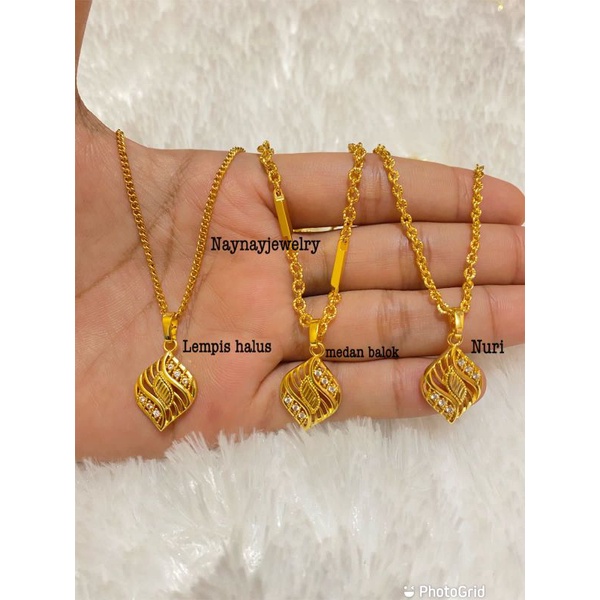 Kalung koin Lapis Emas 24k / warna mirip emas 24k