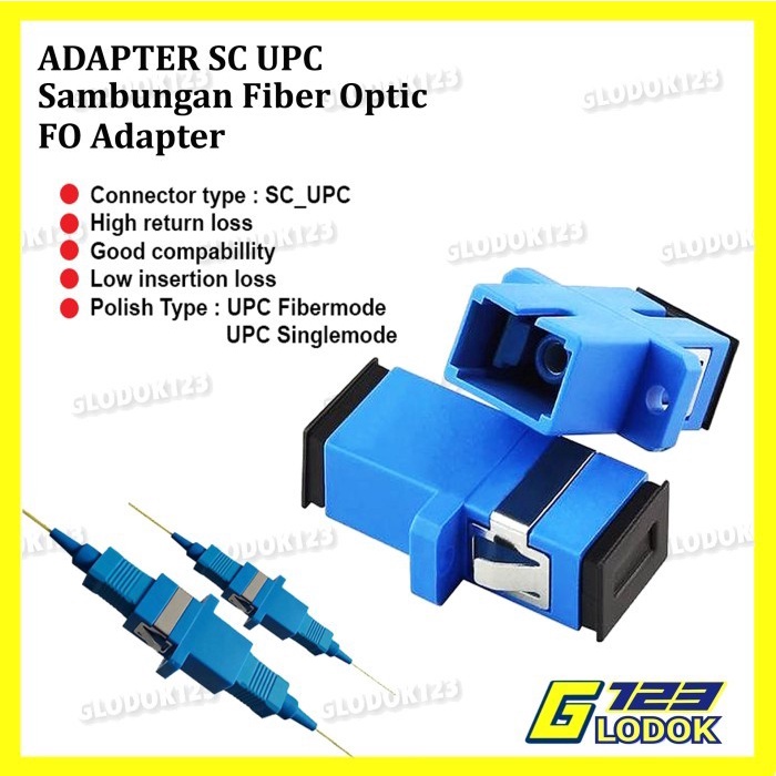 Adapter SC UPC APC Barel Adaptor Fiber Optic Optik Sensor Connector FO