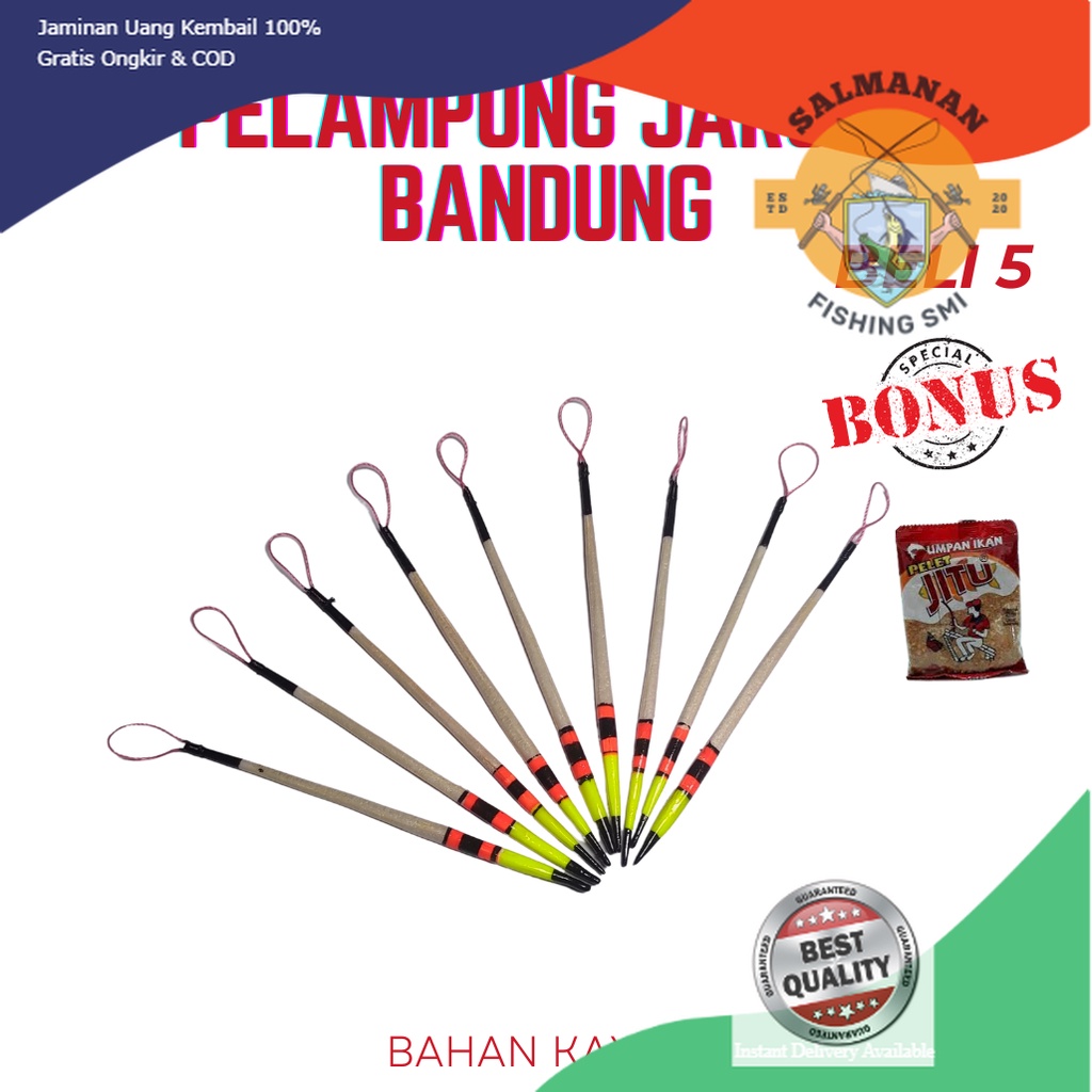 Pelampung Pancing Jarum Bandung UNTUK IKAN MAS DI JAMIN STRIKE