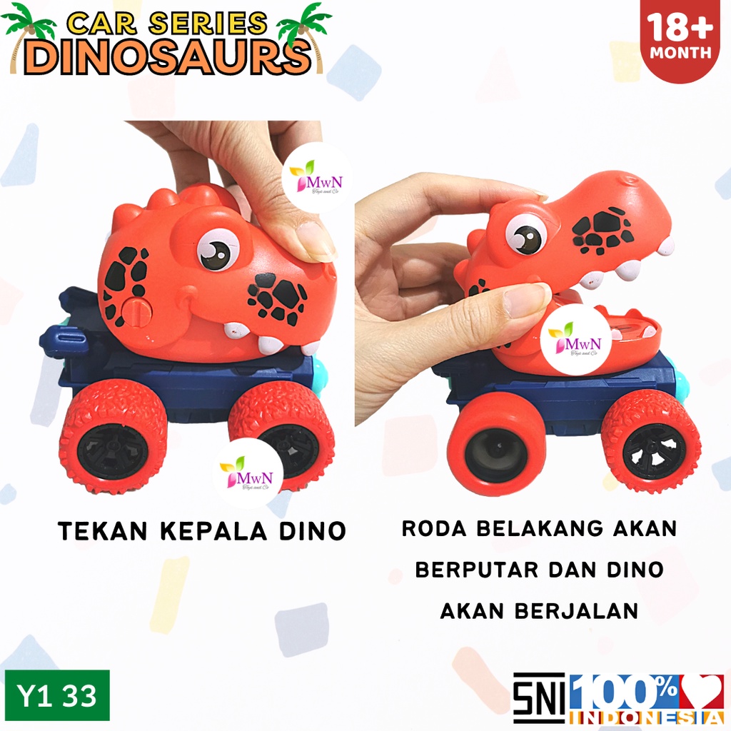 MWN Mainan Mobil Dinosaur Car Series Y1 33