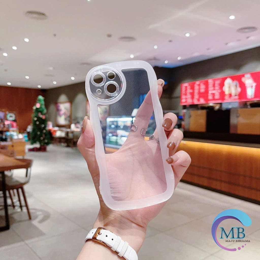 SOFTCASE SOFT SILIKON WAVE GELOMBANG CLEAR CASE BENING IPHONE 6 7 8 6+ 7+ 8+ X XS XR MAX 11 12 13 14 PRO MAX MB4080