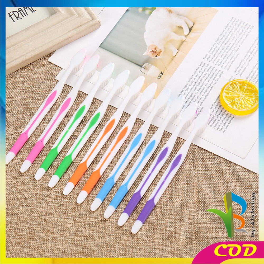 RB-C676 Sikat Gigi Dewasa 1 SET ISI 10 PCS / Sikat Gigi Nano Tech Bahan Lembut 1 Pack Tootbrush Double Care Sensitive