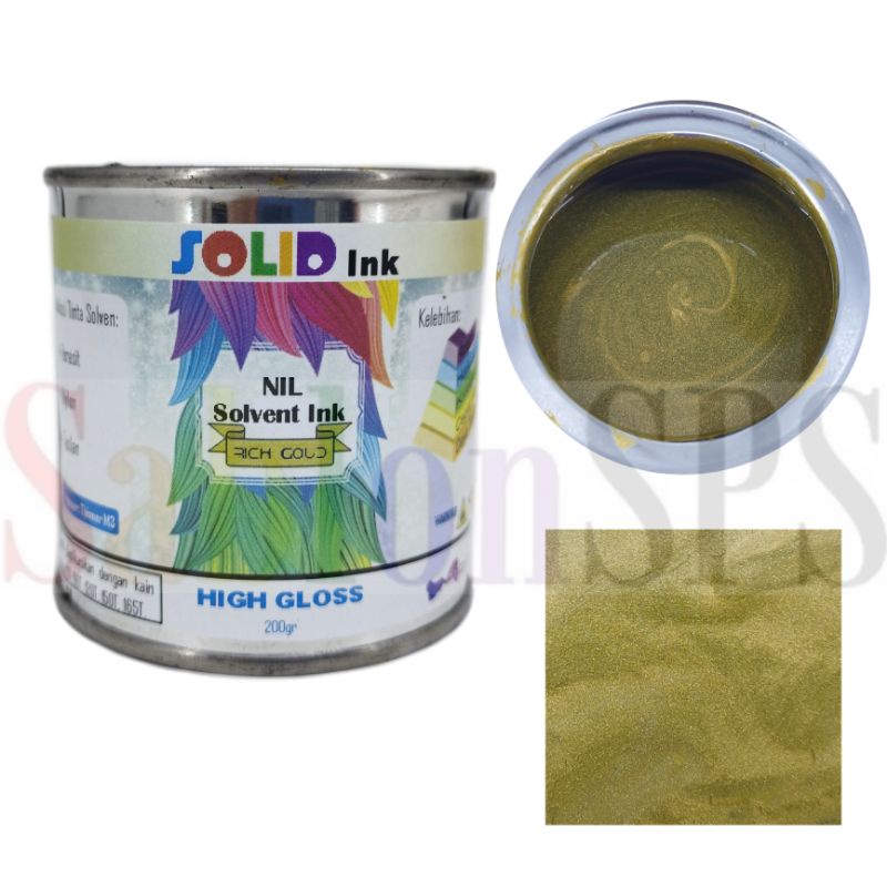 TINTA SABLON NIL RICH GOLD  GLITTER PARASIT / NILON / TASLAN 200GR