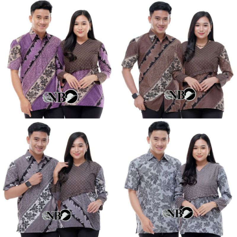 SUPER MURAH BAJU COUPLE / FASHION COPEL BATIK MODERN CANTIK CS CP CLAUDIA BROWN BATIK COUPLE