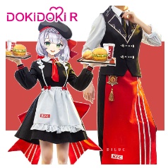 DokiDoki-R Game Genshin Impact Cosplay Halloween Noelle/Diluc Cosplay Genshin Impact KFC Noelle/Dilu