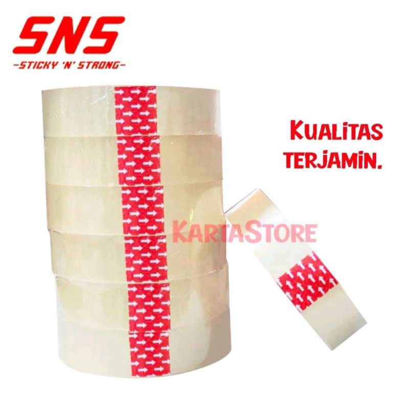 Lakban solasi Bening Jumbo 2inch 500yard 300meter solasi lem packing paket termurah daimaru rabbit tape packing