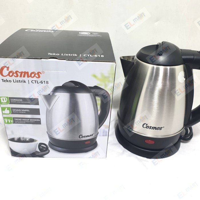 COSMOS Kettle Listrik Stainless 1.5 Liter CTL-618