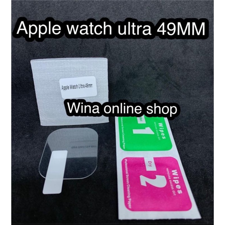 Apple watch ultra 49mm || Tempered glass apple watch 49mm Clear