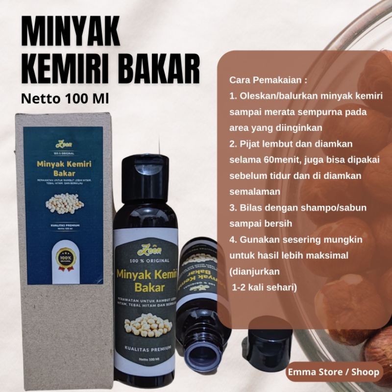 Minyak Kemiri Bakar 100 Ml Penumbuh Rambut &amp; Perawatan Rambut