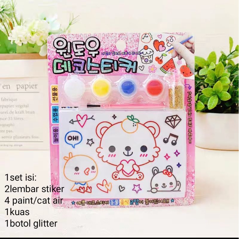 

Painting|Stiker Gambar|Cat Glitter