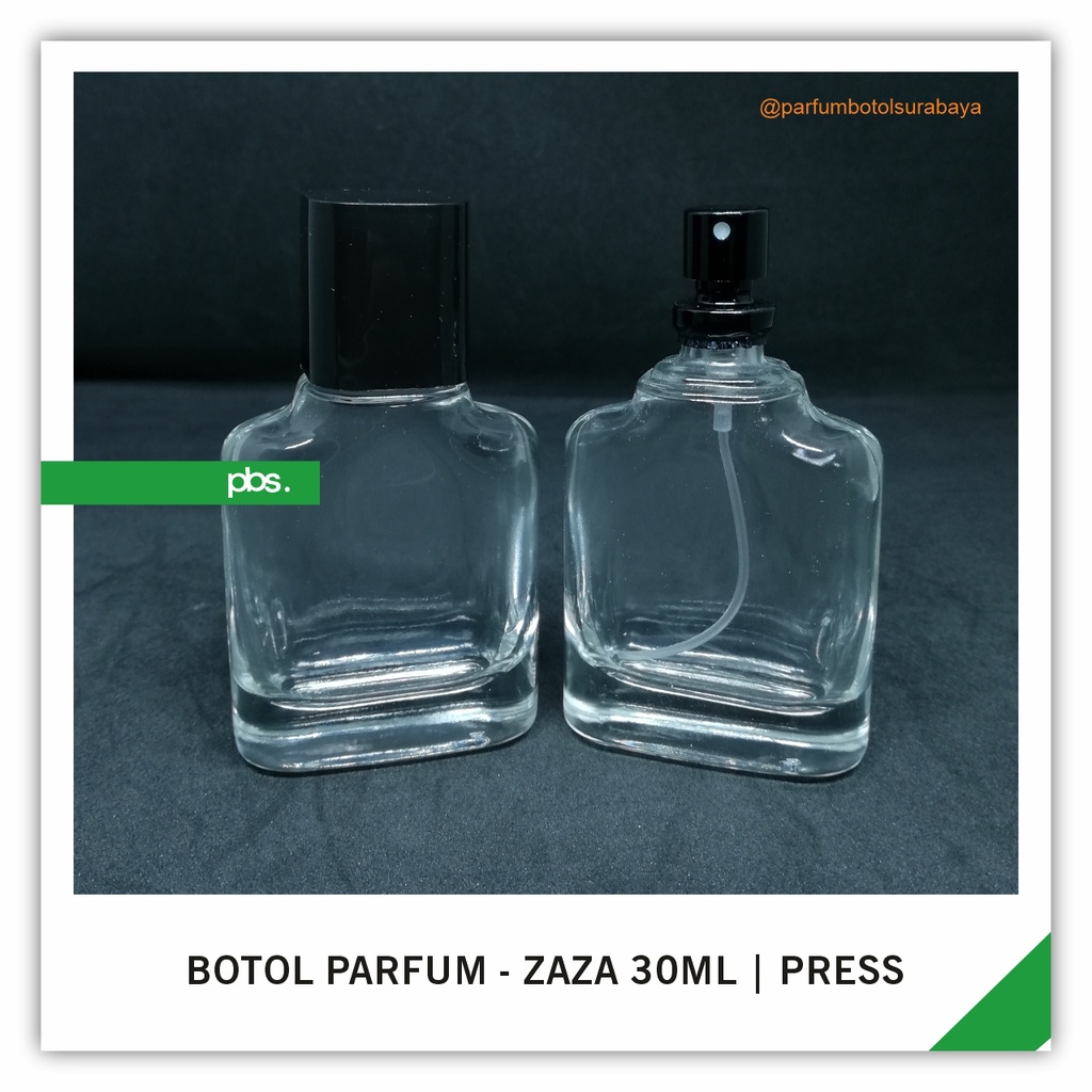 Botol Parfum - Zaza 30ml | Press | Full Black