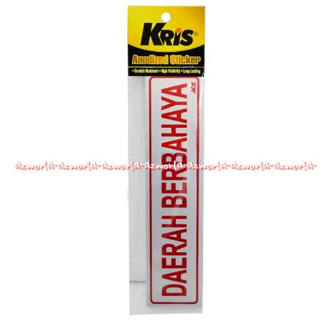 Kris Stiker Daerah Berbahaya Sticker Mudah Diaplikasikan Pada Metal Kaca Atau Plastik Dinding Anodized Stickers  Label Labels Bahan Akrilik Silver Please Daerahberbahaya Dangerous Area Krisbow Ace