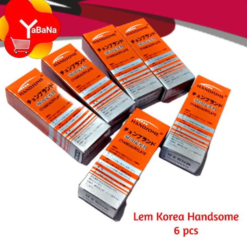 

HJK [YBN] (6botol) Lem Korea HANDSOME Cyanoacylate grosir