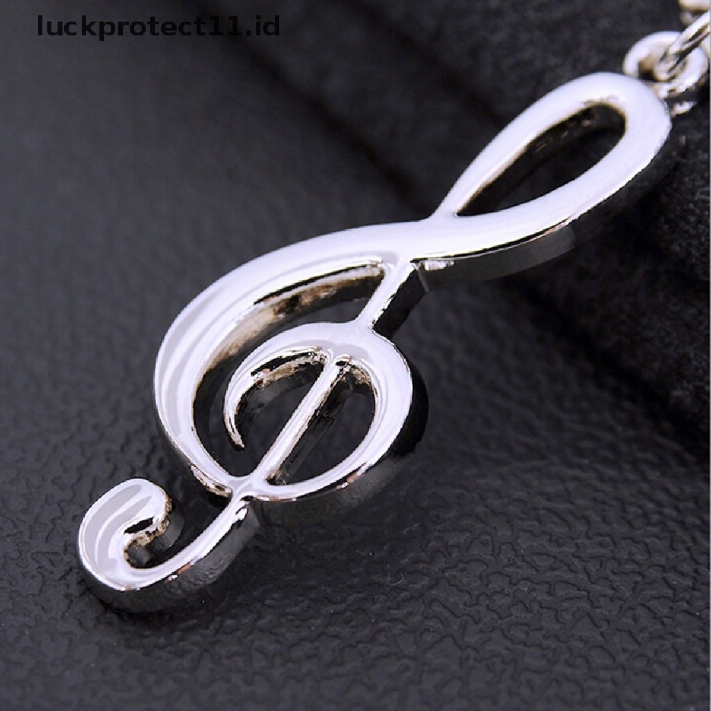 /Fashion Hot// Fashion// Fashion Keren Musik Note Key Ring Keyfob Keyring Simbol Musik Gantungan Kunci Hadiah Baru.