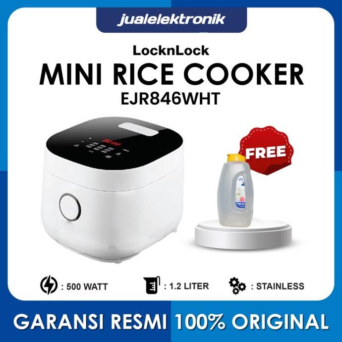 LocknLock EJR846WHT Rice Cooker Low Sugar 3 Liter White