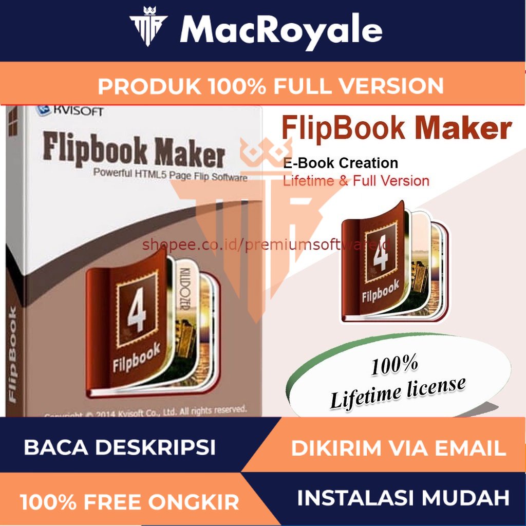 Kvisoft FlipBook Maker Pro 4.3.4 Terbaru 2022 Pembuat E-Book Katalog + Video Instalasi