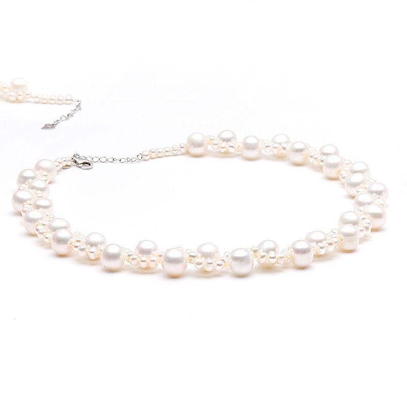 PROMO COD Kalung Mutiara Rangkai Ulir Wanita Korean Style Glamour Series