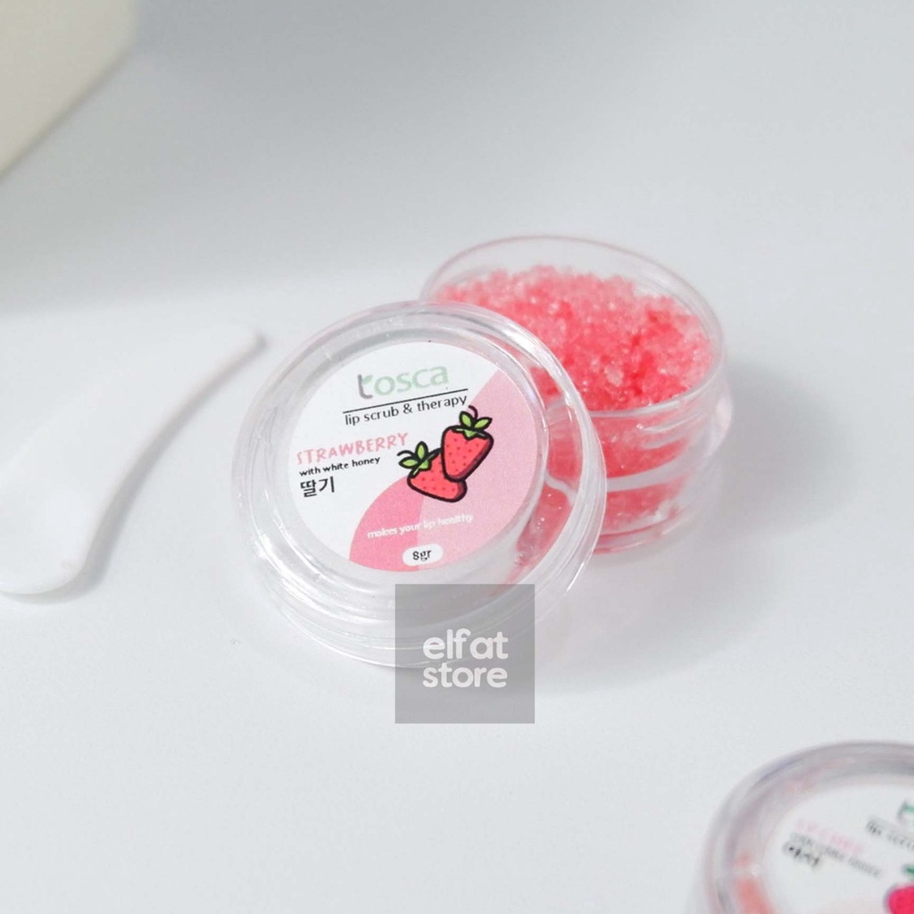 LIP SCRUB THERAPY BIBIR TOSCA FOOD GRADE