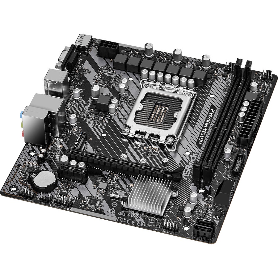 ASRock H610M-HDV/M.2 R2.0 | MOTHERBOARD INTEL H610 LGA1700 DDR4 MATX