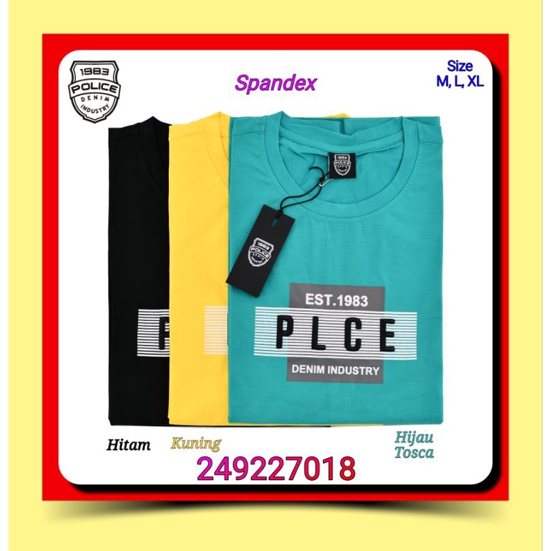 Kaos Oblong Pria Police Denim Industry 249227018