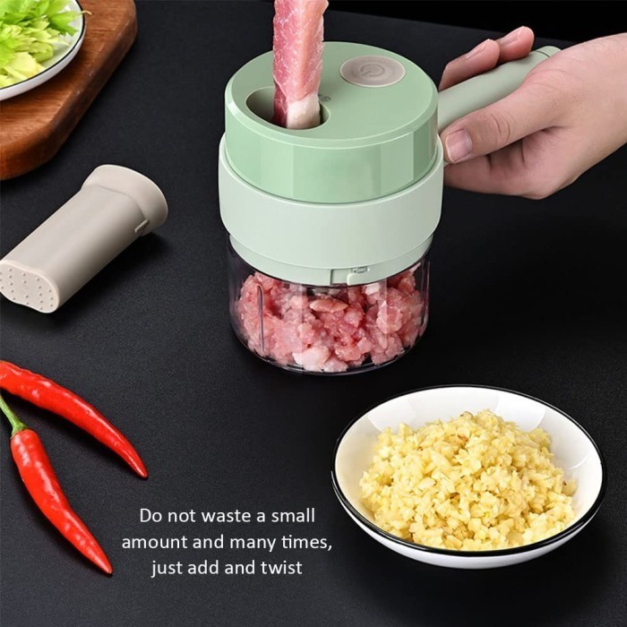 Blender instan Genggam Pemotong Sayuran Food Chopper Eectric Vegetabe