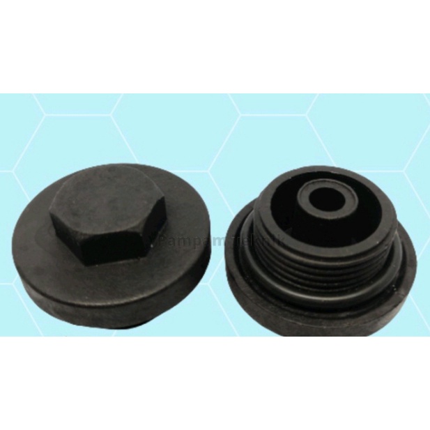 Spare Part Pompa Air Tutup Klep Pompa Air PVC &amp; Oring Plug 3/4 inchi