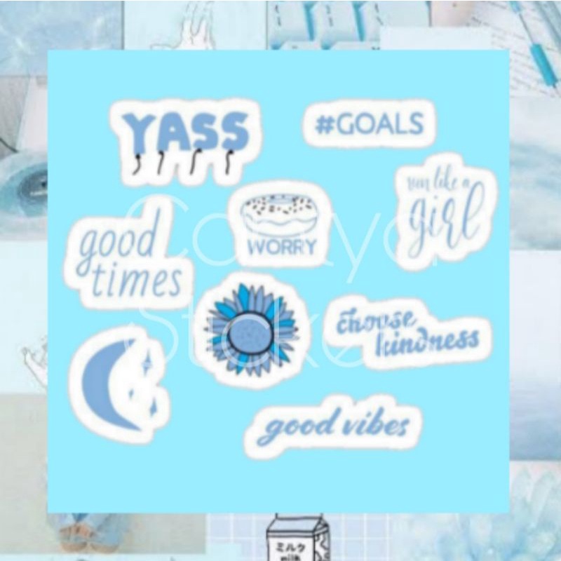 

Sticker Biru Pastel Aesthetic Blue // Sticker Biru Blue Journal // Stiker Aesthetic Biru // Stiker Biru Jurnal // Penghias Journal // Stiker Buku Harian // Stiker murah