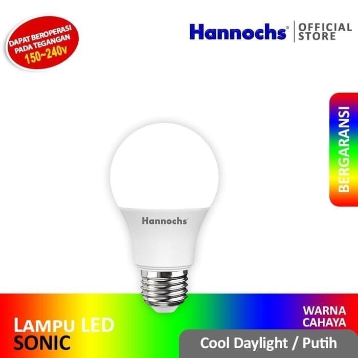 Hannochs Sonic Lampu LED Bulb 9 Watt CDL SNI Garansi Resmi 1 Tahun Original