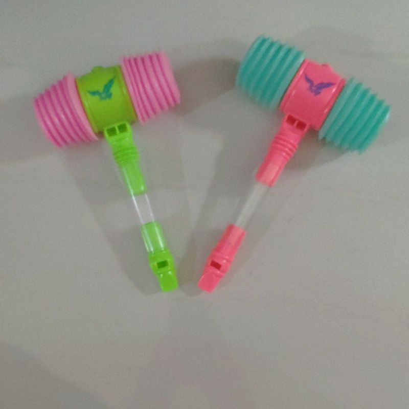 B24C1 Mainan Anak Palu Bunyi - Hammer Kids ada peluit yang bisa ditiup / panjang 18,5 cm