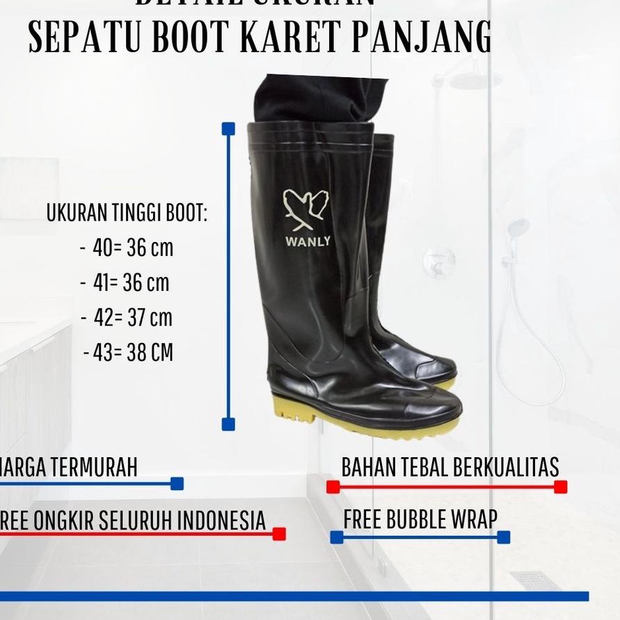 Terbaru SEPATU BOOT/SEPATU BOOT KARET /SEPATU BOOT PANJANG/SEPATU BOOT TAHAN AIR/SEPATU BOOT PRIA MU