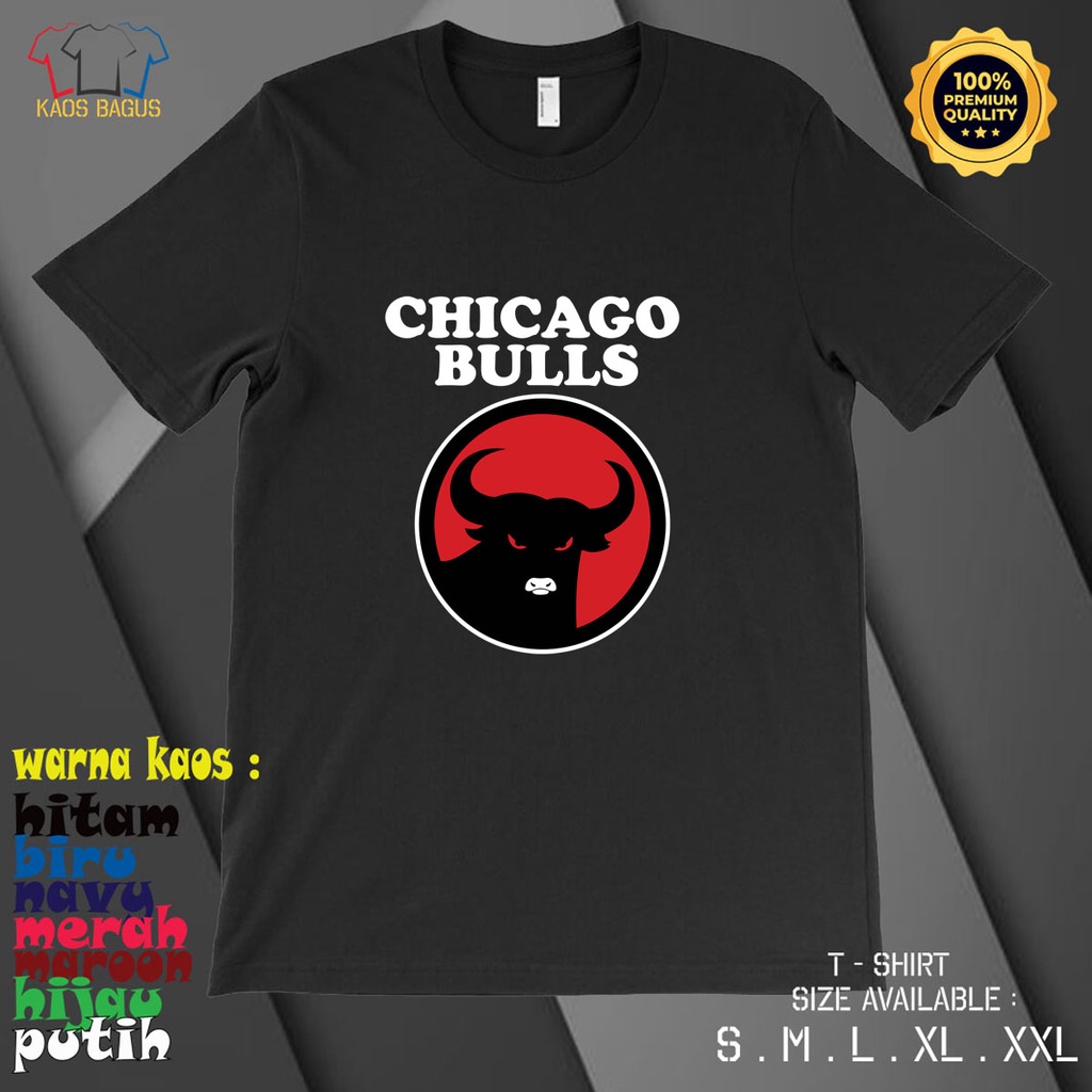Kaos Baju CHICAGO BULLS PDI PERJUANGAN - Kaos Distro Premium Pria/Wanita Terbaru