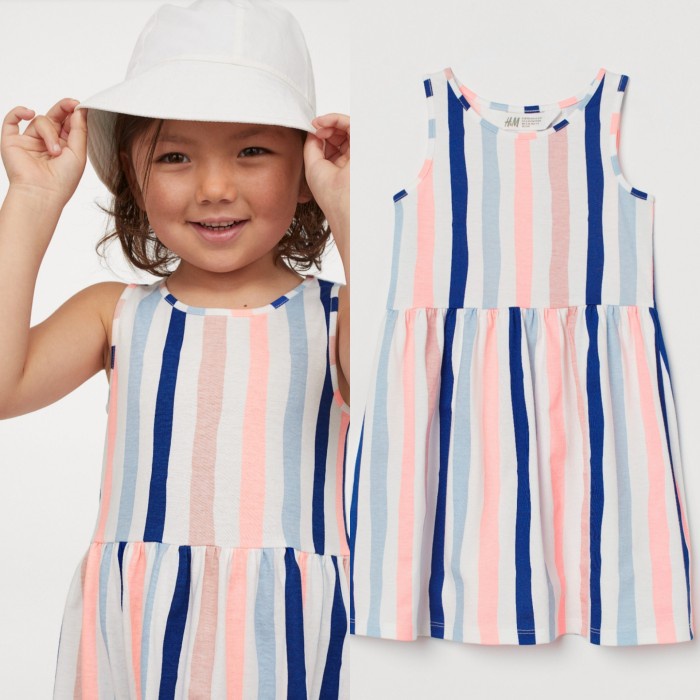 pakaian anak perempuan h m original h&m stripe 6-8 y Q0S1 Model Terbaru recommended Best Seller High