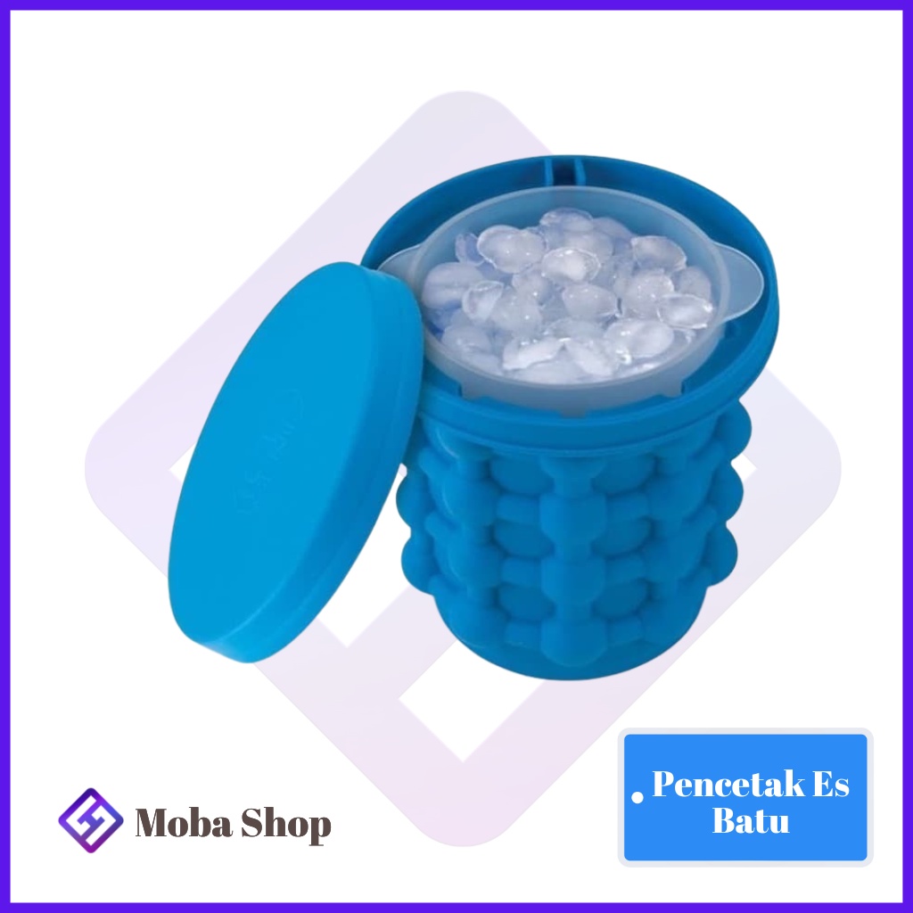 Ice Genie Pencetak Es Batu Ice Cube Maker 3D Silicone