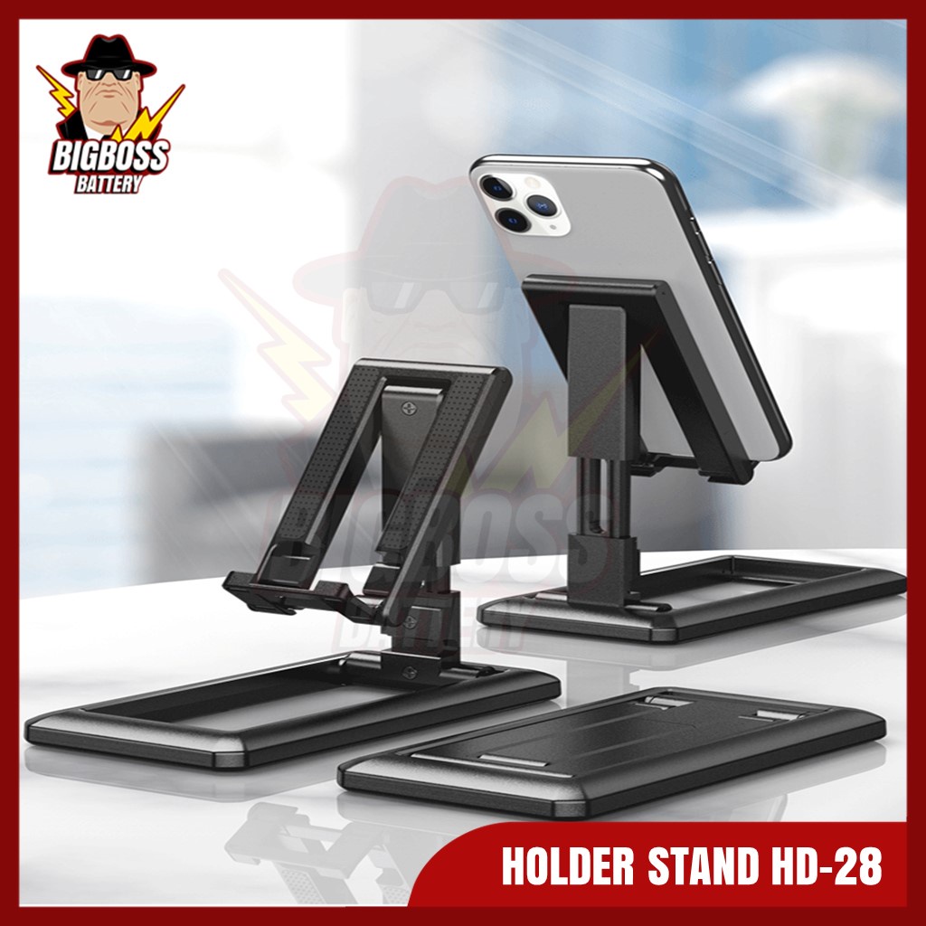 Holder Meja NB HD28 Table Phone Holder Dudukan Stand HP Phone Folding