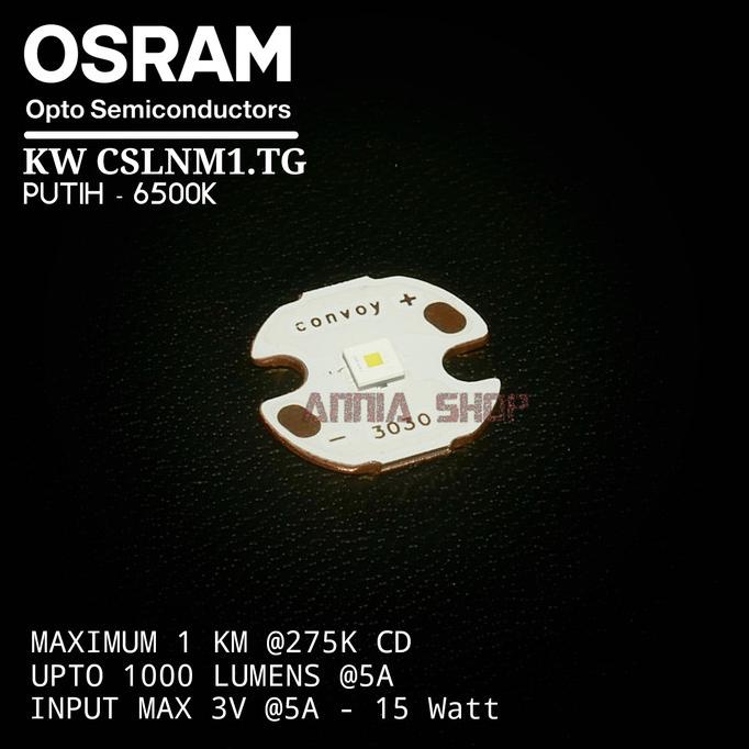 OSRAM LED EMITTER KW CSLNM1.TG TEMBAGA COPPER 16MM WHITE PUTIH