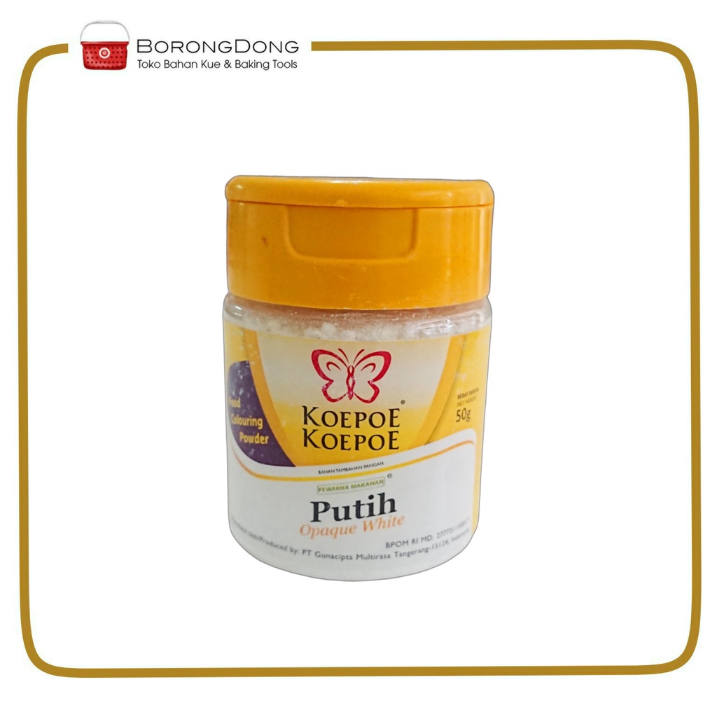 

Koepoe Putih Opaque White 50g - Pewarna Putih