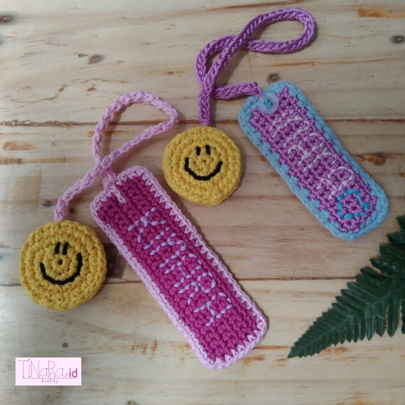 

=PRE ORDER= Name Tag Rajut/Papan Nama Rajut/Nama