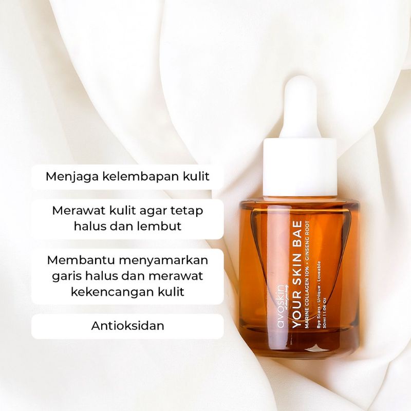 AVOSKIN Your Skin Bae Marine Colagen 10% + Ginseng Root | Serum Wajah