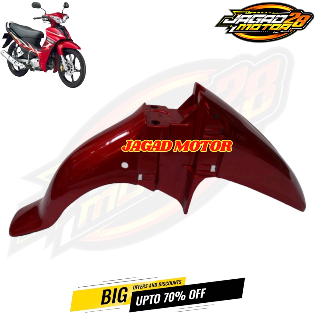 Spakbor Depan Jupiter Z Burhan Warna Merah / Slebor Depan Yamaha Jupiter Z Burhan Warna Merah