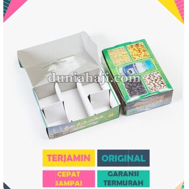 

KARDUS PAKET HAJI 100 PCS-PACK DUS KEMASAN OLEH OLEH HAJI DAN UMROH ONGKIR NOL