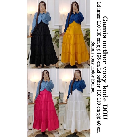 Gamis voxy 2in1 DOU