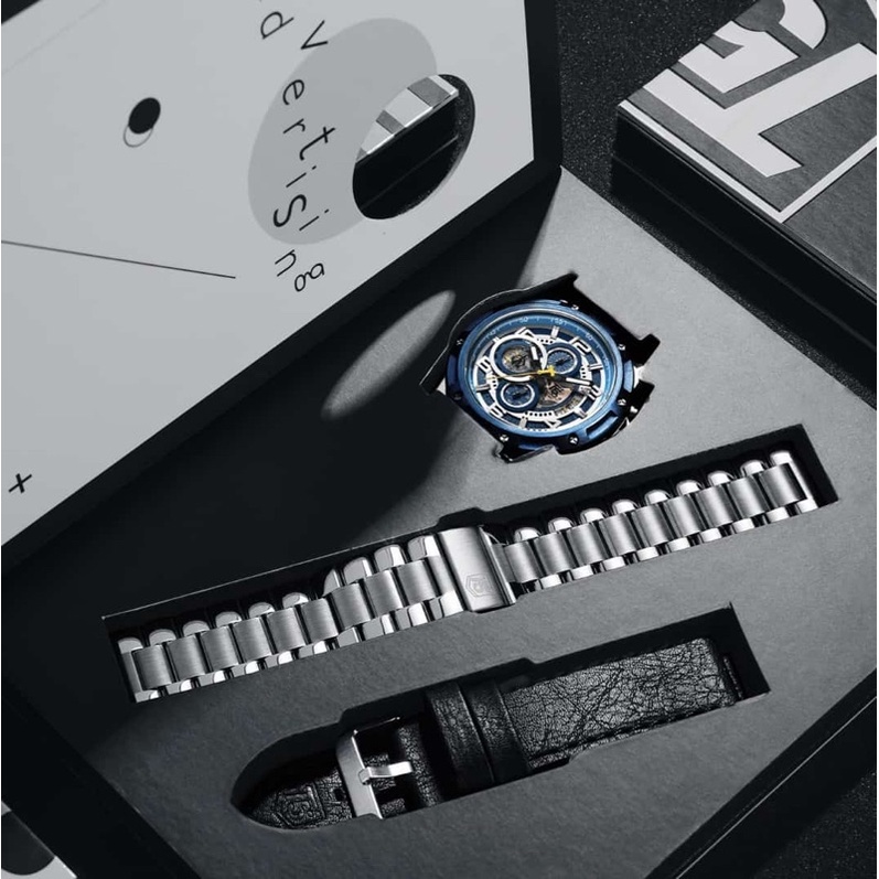 SPECIAL EDITION T5 H 3706G Stainless Steel Free Leather Strap Chronograph Water Resistant 3ATM Inclu