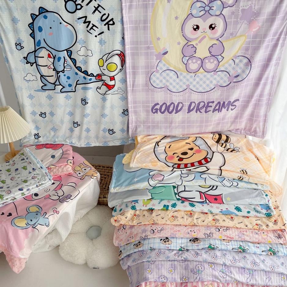 Murah Terupdate Selimut tidur anak motif dino / stella lou / cinamonroll/ hello kitty /melody /ironm