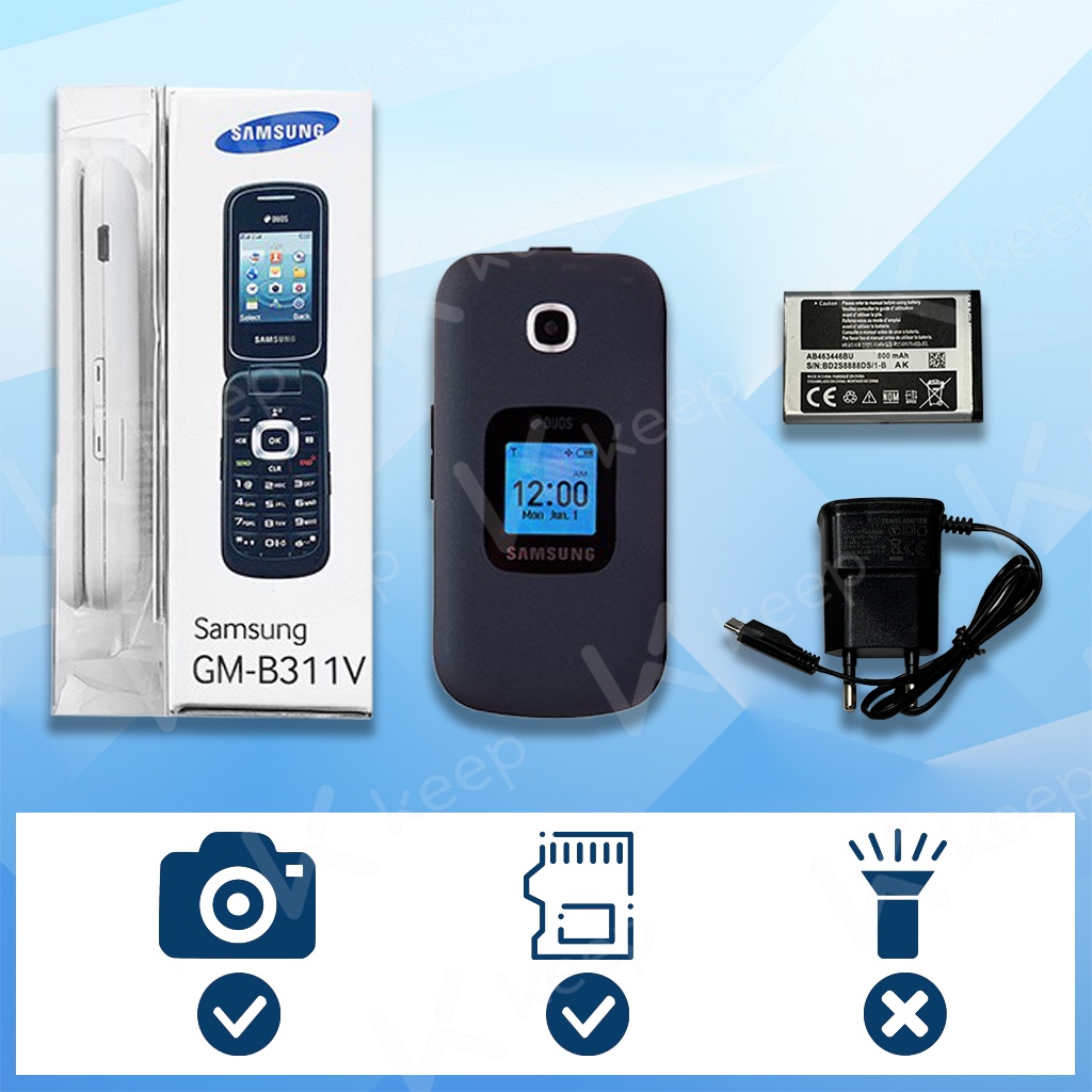 COD HP SAMSUNG LIPAT GM-B311V DUAL SIM HP SAMSUNG B311