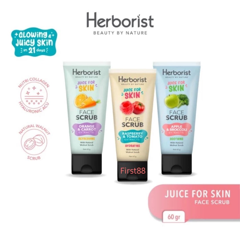 Herborist Juice For Skin Face Scrub 60gr