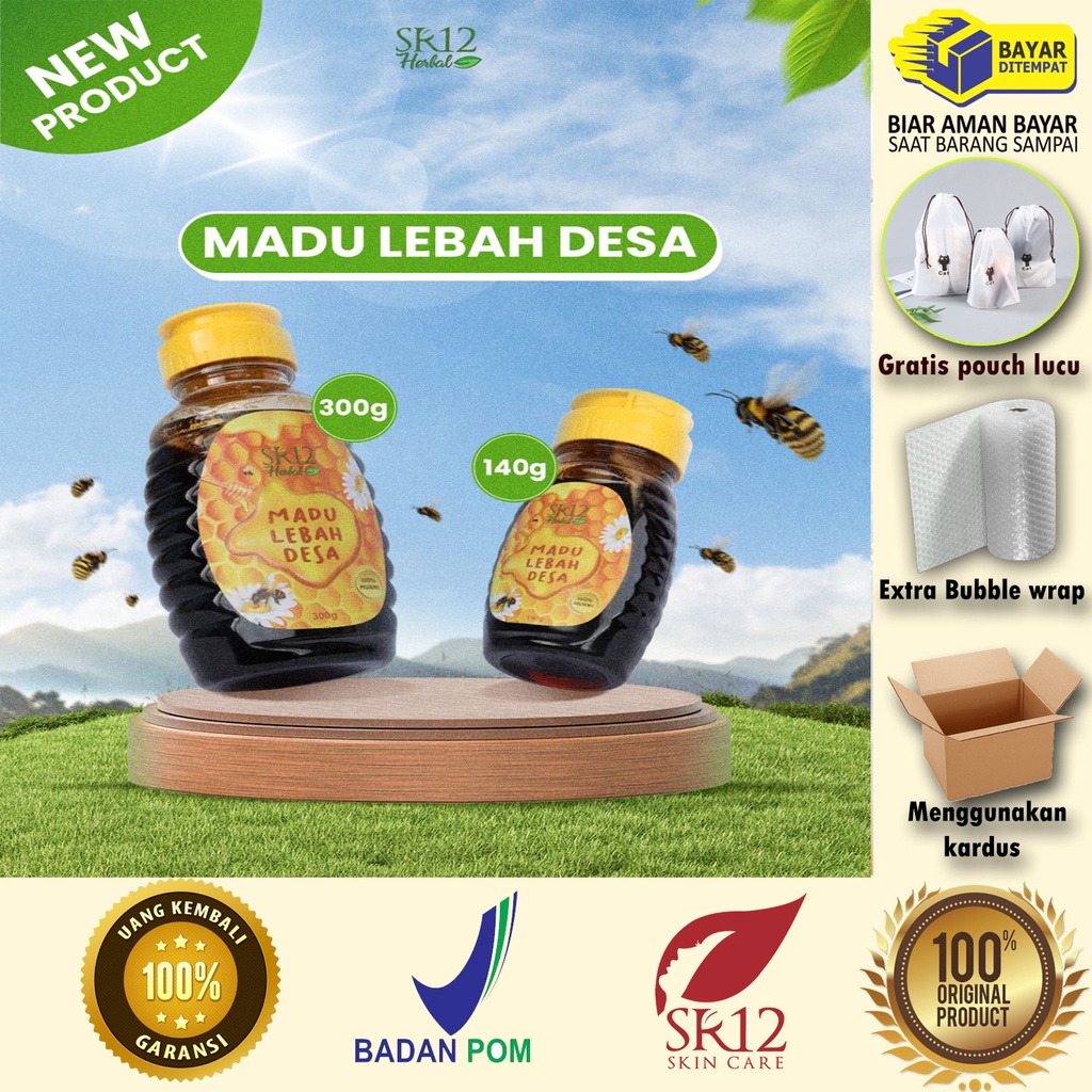 

Madu hutan baduy / madu lebah desa 140 gram dan 300 gram // MADU MURNI 100% Original SR12 tanpa campuran