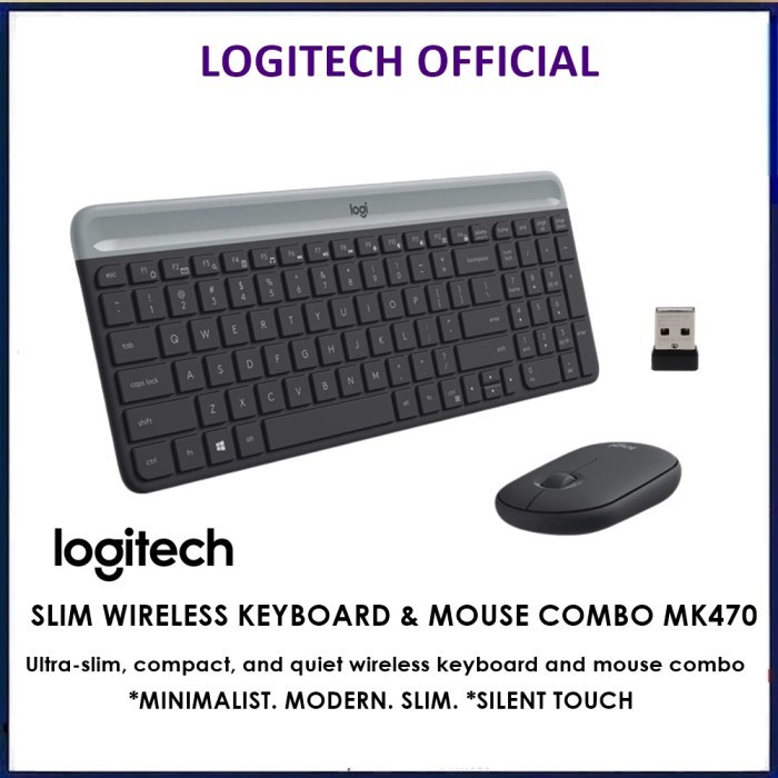 Logitech MK470 / MK 470 Combo Keyboard &amp; Mouse Wireless Slim