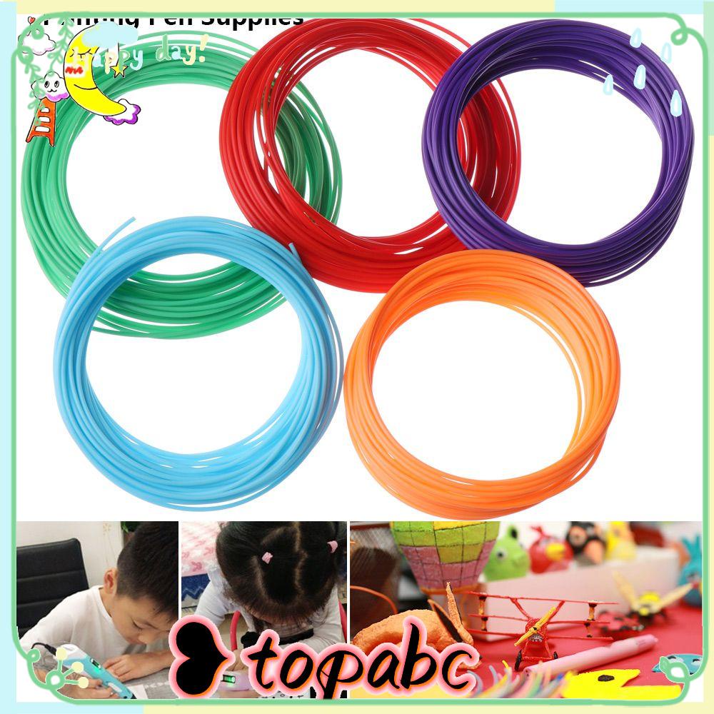 Top 5per10meter PLA Filamen Kreatif Tanpa Polusi Seni Crafting Pen Aksesoris Seni Model Printer Alat