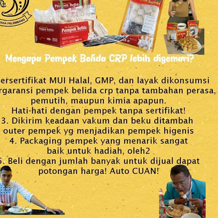 

GRATIS ONGKIR✅Pempek Belida CRP Asli Palembang Paket Campur 24 Pcs (PAKET A)|SQ8