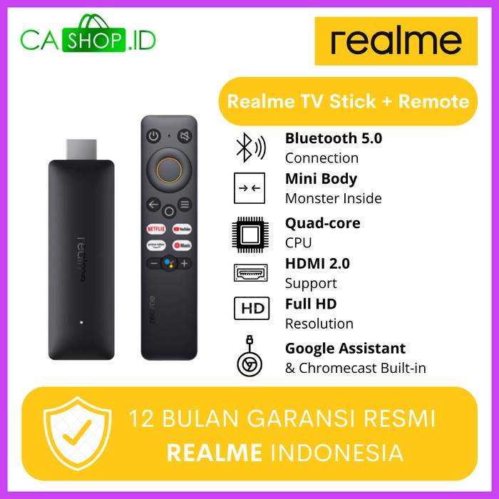Realme TV Stick Full HD Smart Android 11 Google Youtube Netflix Resmi TERBATAS